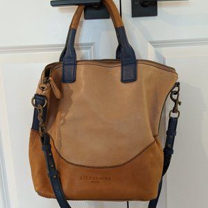 Liebeskind Berlin Tan/Blue Leather Purse